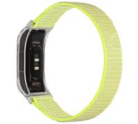 C2D JOY Sport Mesh Nylon Straps Compatible with Garmin Vivosmart 5 tracker Replacement Bands with Transparent Case-Flash