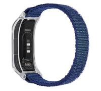 C2D JOY Sports Mesh Nylon Bands Compatible with Garmin Vivosmart 5 Tracker Replacement Bands with Clear Case, Size M, Mist with clear case, Eine Grösse(130-210mm), Classic