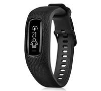 C2D JOY Strap TPU Wristband Compatible with Garmin vivosmart 4,Make Broken Original Tracker Work again-Medium Black