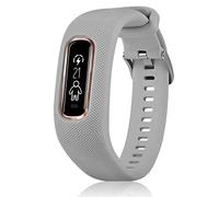 C2D JOY Strap TPU Wristband Compatible with Garmin vivosmart 4,Make Broken Original Tracker Work again-Medium Grey