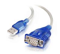 C2G 0.45m USB-A Male to DB9 Male Serial Adapter Cable