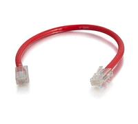 C2G 0.5M Cat5e Ethernet RJ45 High Speed Network Cable, LAN Lead RED Cat5e PVC UTP Patch Cable