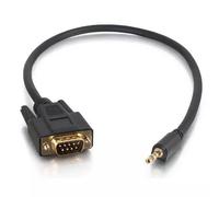 C2G 0.5m DB9 - 3.5mm m/m Black