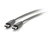 C2G 0.9m (3ft) USB C Cable - USB 2.0 (3A) - M/M USB Type C Cable - Black