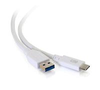 C2G 0.9M USB-C® Male to USB-A Male Cable - USB 3.2 Gen 1 (5Gbps) Compatible with Samsung Galaxy S10, S9, MacBook, Huawei P10, P9, Sony XZ, HTC 10 and More