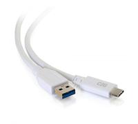 C2G 0.9m USB-C® to USB-A SuperSpeed USB 5Gbps Cable M/M - White