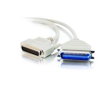 C2G 02798 DB25 Male to Centronics 36 Male Parallel Printer Cable, Beige (6 Feet, 1.82 Meters)