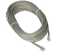 C2G 08133 RJ12 Modular Telephone Cable, Silver (25 Feet, 7.62 Meters)