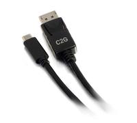 C2G 1.8m (6ft) USB C to DisplayPort Adapter Cable Black - 4K Audio / Video Adapter