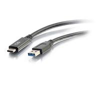 C2G USB-C to USB-A Cable 1.8m (6ft) SuperSpeed USB 3.2 Gen 1 5Gbps 3A M/M Black