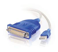 C2G 1.8m USB/DB25 Adapter USB 2.0 White