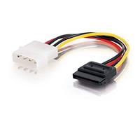 C2G 15CM Serial ATA SATA Molex Power Adapter Cable, Molex LP4 to SATA 15 Pin Adapter
