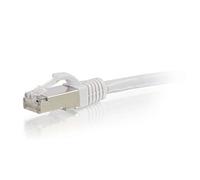 C2G 15M Cat5e Ethernet Network Patch Cable (STP) Booted & Shielded WHITE
