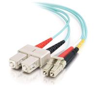 C2G 15m Fibre/Fiber Optic Cable for 10Gb Base-SR and 10GBase-LRM LC/SC Duplex Multimode 50/125 10Gb LSZH Fibre