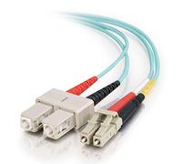 C2G 1m Fibre/Fiber Optic Cable for 10Gb Base-SR and 10GBase-LRM LC/SC 10Gb LSZH Duplex Multimode 50/125 Fibre