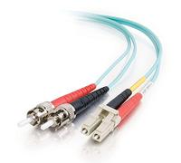 C2G 1m Fibre/Fiber Optic Cable for 10Gb Base-SR and 10GBase-LRM LC/ST 10Gb LSZH Duplex Multimode 50/125 Fibre