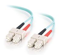 C2G 1m Fibre/Fiber Optic Cable for 10Gb Base-SR and 10GBase-LRM SC/SC 10Gb LSZH Duplex Multimode 50/125 Fibre