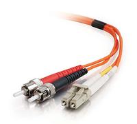 C2G 85271 1M Lc/St Lszh Duplex 62.5/125 Multimode Fibre Patch Cable Orange 85271