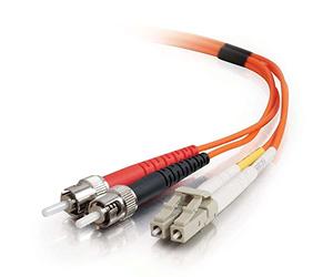 C2G 1m Fibre/Fiber Optic Cable for Fast Ethernet, Fiber Channel, ATM and Gibabit Patch Cable LSZH LC/ST Duplex Multimode Multimode 62.5/125 MM