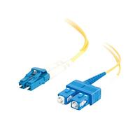 C2G 1m Fibre/Fiber Optic Cable for Gigabit Ethernet Applications LC/SC LSZH Duplex Multimode 9/125 SM Fibre
