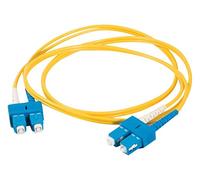 C2G 1m Fibre/Fiber Optic Cable for Gigabit Ethernet Applications SC/SC LSZH Duplex Single-mode 9/125 SM Fibre