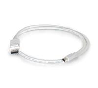 C2G 1m Mini DisplayPort to DisplayPort Adapter Cable 4K UHD - White