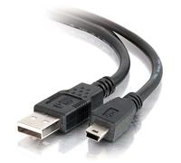C2G 1m USB 2.0 A to Mini USB B Cable, Suitable for Data Transfer and Charging Smart Phones, Cameras, MP3s, PDAs and other Mini B Devices, Black