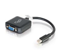 C2G 20CM Mini DisplayPort Male to VGA Female Full HD Adapter Black, HD Mini DP to VGA Compatible with Apple MacBook, Mac Mini, Mac Pro, Microsoft Surface Pro, Dell XPS and More