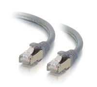C2G 20M Grey CAT6A Ethernet Gigabit Lan Network Cable (RJ45) Nickel plated and Copper Braided Patch UTP Cable