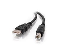 C2G 3M USB Printer Cable, USB 2.0 A to B Lead. Compatible with printers and scanners from HP, Epson, Brother, Samsung, Cannon and all other USB A/B devices, Black