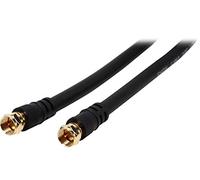 C2G 29134 Value Series F-Type RG6 Coaxial Video Cable, Black (25 Feet, 7.62 Meters)