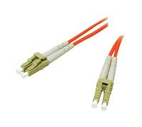 C2G 2m Fibre/Fiber Optic Cable for Fast Ethernet, Fiber Channel, ATM and Gibabit Patch Cable LSZH LC/LC Duplex Multimode Multimode 62.5/125 MM