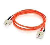 C2G 2m Fibre/Fiber Optic Cable for Fast Ethernet, Fiber Channel, ATM and Gibabit Patch Cable LSZH SC/SC Duplex Multimode Multimode 50/125 MM