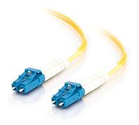 C2G 2m Fibre/Fiber Optic Cable for Gigabit Ethernet Applications LC/LC LSZH Duplex Single-mode 9/125 SM Fibre