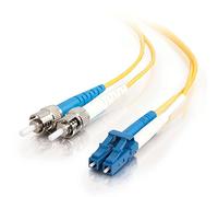 C2G 2m Fibre/Fiber Optic Cable for Gigabit Ethernet Applications LC/ST LSZH Duplex Multimode 9/125 SM Fibre