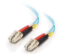 C2G 2m LC-LC 10Gb 50/125 OM3 Duplex Multimode PVC Fibre Optic Cable (L