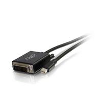 C2G 2m Mini DisplayPort to Single Link DVI-D Adapter Cable M/M - Mini DP to DVI - Black