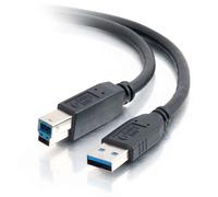 C2G 2m USB 3.0. Cable length: 2 m. Connector 1: USB A Connector 2: USB B USB version: USB 3.2 Gen 1 (3.1 Gen 1) Connector gender: Male/Male Maximum data transfer rate: 4.8 Gbit/s Connector contacts pl