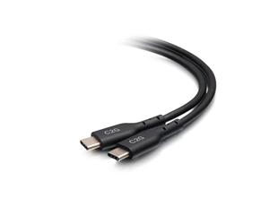C2G 3.7M (12ft) USB-C® Male to USB-C Male Charging and Data Transfer Cable (20V 5A) - USB 2.0 (480Mbps)