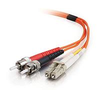 C2G 3 m USA LC/ST Duplex 62.5/125 Multimode Fibre Patch Cable 3 m Orange Fibre Optic Cable - Fiber Optical Cable (3 m, orange)
