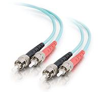 C2G 30m Fibre/Fiber Optic Cable for 10Gb Base-SR and 10GBase-LRM ST/ST Duplex Multimode 50/125 LSZH 10Gb Fibre