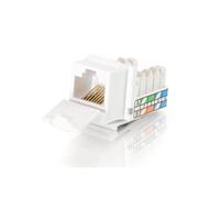 C2G 35201 Cat5e 90° RJ45 Unshielded Keystone Jack, White