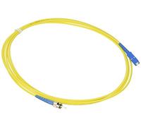 C2G 37922 OS2 Fiber Optic Cable - SC-ST 9/125 Simplex Single-Mode Fiber Cable, Plenum CMP-Rated, Yellow (9.8 Feet, 3 Meters)