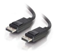 C2G 3M 8K DisplayPort Cable with Locking Latches 8K UHD Ultra High Definition DisplayPort Male to Male Computer Monitor Cable Black