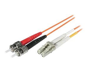 C2G 3m Fibre/Fiber Optic Cable for Fast Ethernet, Fiber Channel, ATM and Gibabit Patch Cable LSZH LC/ST Duplex Multimode Multimode 62.5/125 MM
