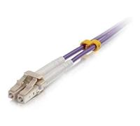 C2G 3m LC/LC OM4 LSZH Fibre Patch - Purple - Patch cable - LC multi-mode (M) to LC multi-mode (M) - 3 m - fibre optic - 50/125 micron - OM4 - purple