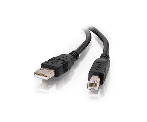 C2G 3M USB Printer Cable, USB 2.0 A to B Lead. Compatible with printers and scanners from HP, Epson, Brother, Samsung, Cannon and all other USB A/B devices, Black
