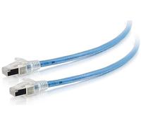 C2G 43175 Cat6a Cable - Shielded HDBaseT Certified Cable, Plenum CMP-Rated, Blue (150 Feet, 45.72 Meters)