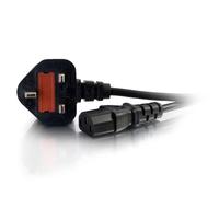 C2G 5 Metre UK Power Cable IEC320C13 to BS1363 15 Foot Kettle Lead Power Cord 88516, Black