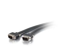 C2G 50215 VGA Cable - Select VGA Video Cable M/M, In-Wall CMG-Rated, Black (15 Feet, 4.57 Meters)